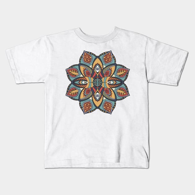 Classic Mandala 1 Kids T-Shirt by TylerMade